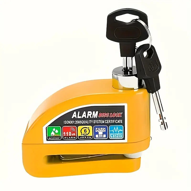 Umedo High-Decibel Bike Alarm Lock – 110dB Siren, Motion & Vibration Detection, Steel Cable, Durable Aluminum Body
