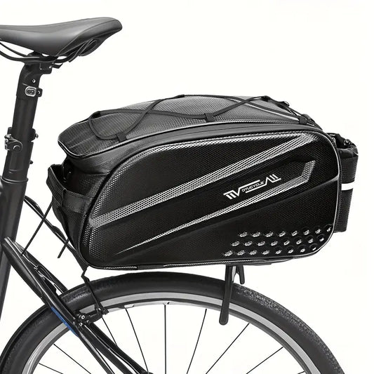 Waterproof Bicycle Rack Bag – Hard Shell Rear Seat Storage for Mountain Bikes, E-Bikes & Road Bikes, Large Capacity