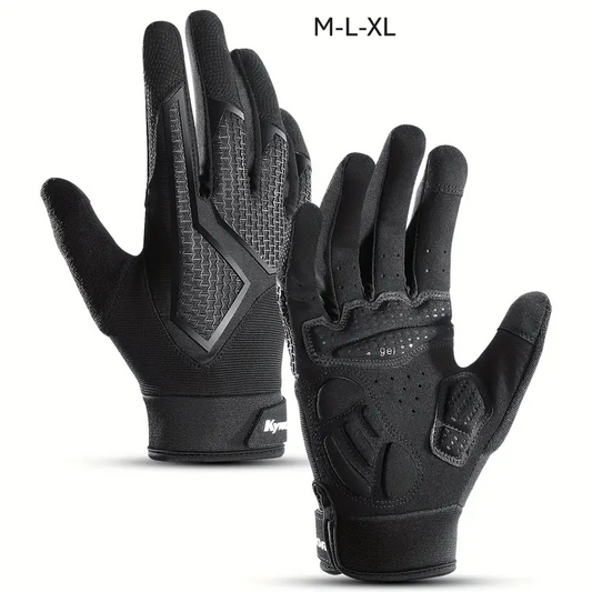 Unisex Full-Finger Cycling Gloves – Breathable, Anti-Slip, Touchscreen Motorcycle Gloves for Spring & Summer.