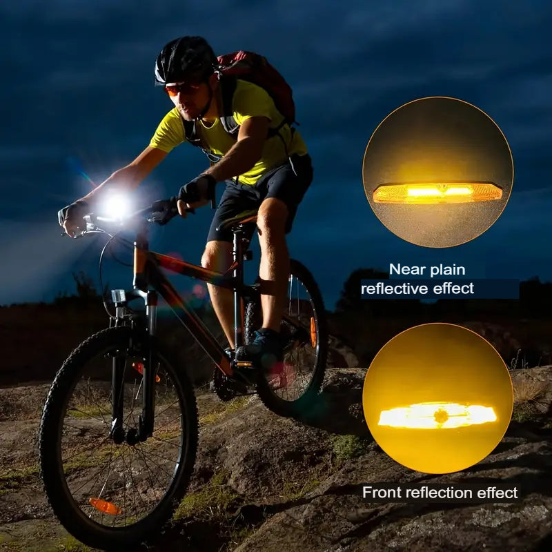 Biliant 6pcs Cat’s Eye Bike Spoke Reflectors – High-Visibility Cycling Safety Clips, Durable PVC, Mixed Colors for Road, MTB & E-Bikes