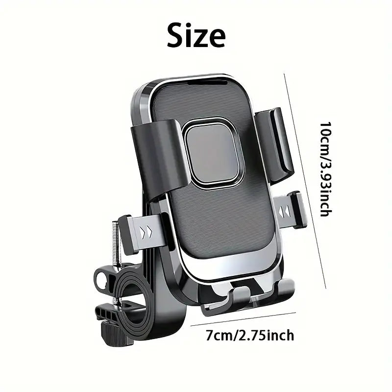 Universal Phone Holder – Shockproof Handlebar Mount for Bicycles, Motorcycles, E-Scooters & Delivery Riders