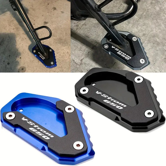 Suzuki V-Strom 650 / XT DL650 (2004–2022) Side Stand Pad Extender – Motorcycle Kickstand Extension Foot Plate