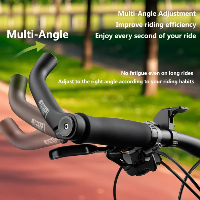 Mountain Bike Auxiliary Handlebar – 1 Pair Aluminum Alloy Bar Ends, Ergonomic Hand Rest for Cycling