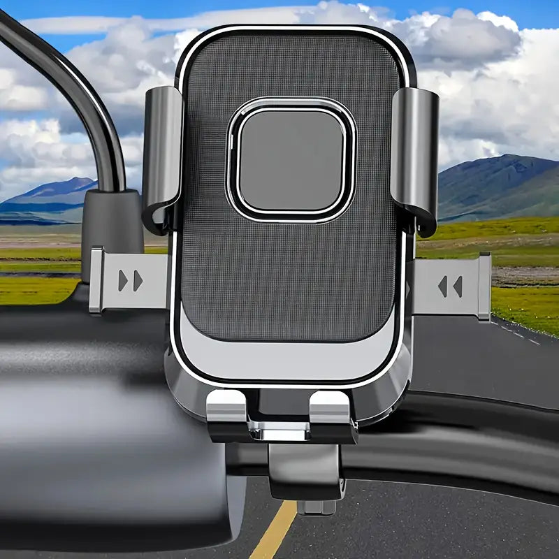 Universal Phone Holder – Shockproof Handlebar Mount for Bicycles, Motorcycles, E-Scooters & Delivery Riders