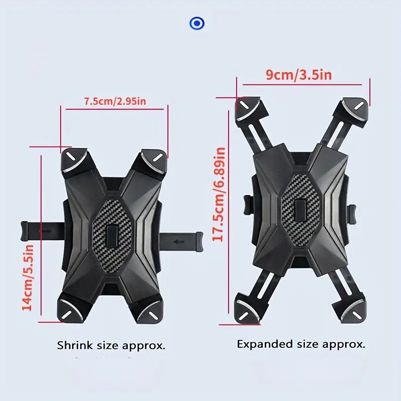 Bicycle Phone Holder – Shockproof Elastic Handlebar Mount, Reinforced Grip for MTB, Road & Commuter Bikes
