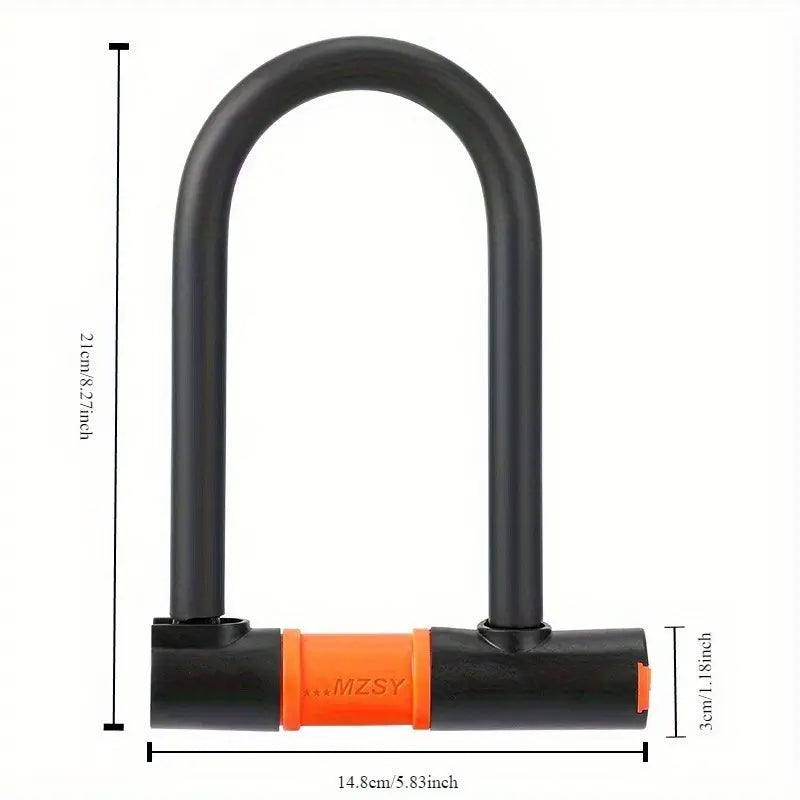 Heavy Duty U-Lock for Bicycles – Anti-Theft, Durable & Weather-Resistant.