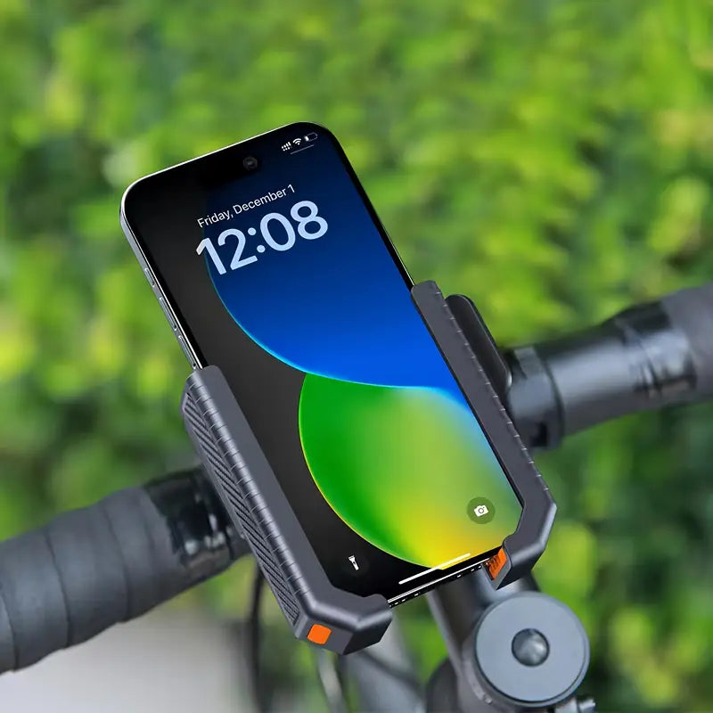 Bike & Motorcycle Phone Holder – 360° Rotation Handlebar Mount for Bicycles, E-Scooters & Motorcycles, Fits 4.5–7" Smartphone