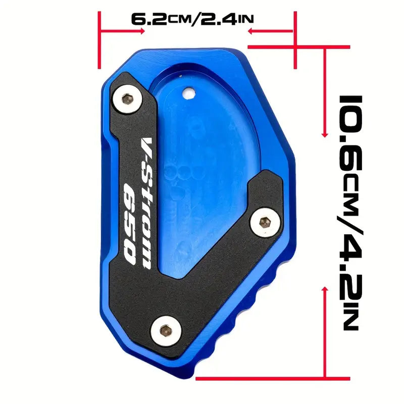 Suzuki V-Strom 650 / XT DL650 (2004–2022) Side Stand Pad Extender – Motorcycle Kickstand Extension Foot Plate