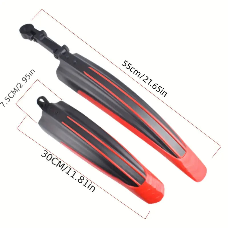 Adjustable Bike Fender – Thickened Full-Cover Mudguard for Mountain & Road Bicycles, Rain Protection