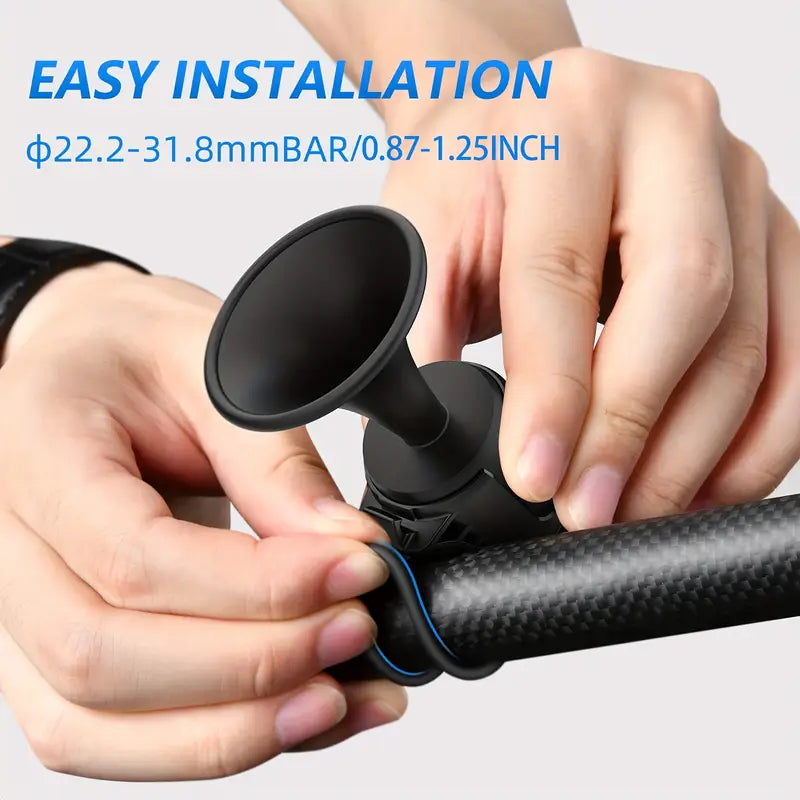 TWOOC Electric Bicycle Horn – 120dB Loud Sound Safety Bell, Compact & Easy Mount