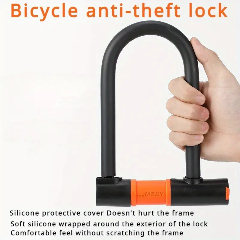 Heavy Duty U-Lock for Bicycles – Anti-Theft, Durable & Weather-Resistant.
