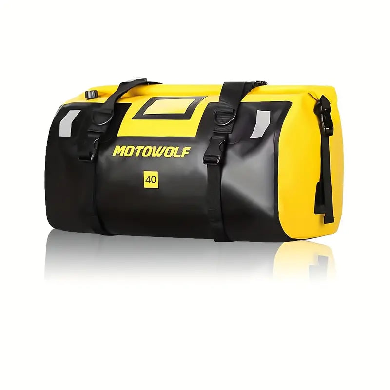 Waterproof Motorcycle Tail Bag – 40L/66L Dry Bag Roll Pack, Rear Seat Travel & Luggage Duffle.