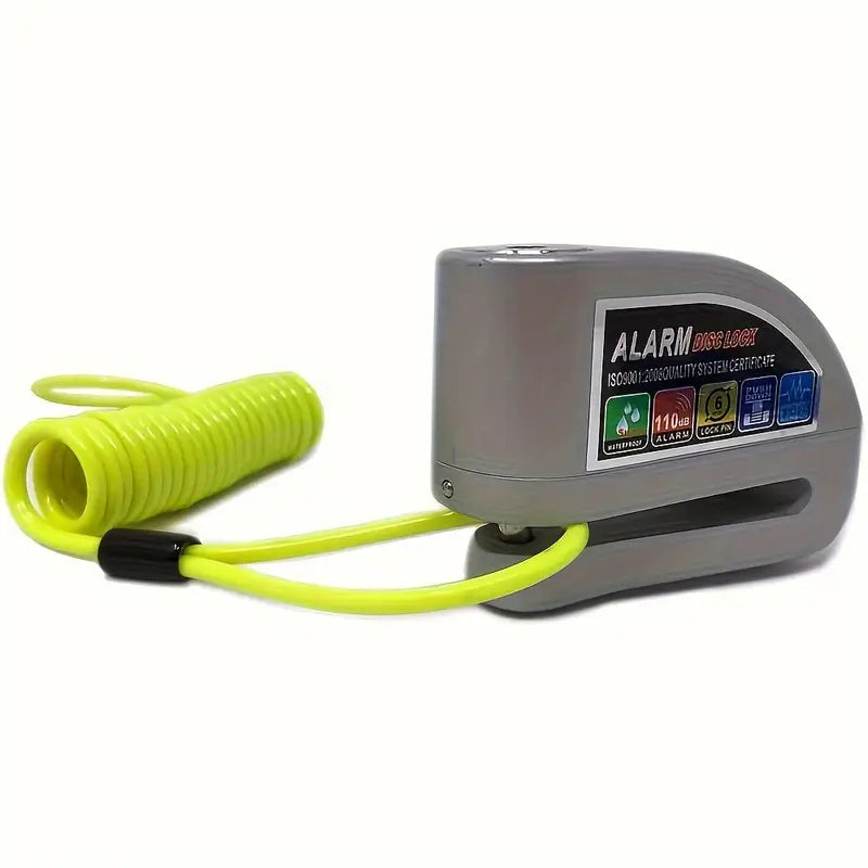 Umedo High-Decibel Bike Alarm Lock – 110dB Siren, Motion & Vibration Detection, Steel Cable, Durable Aluminum Body