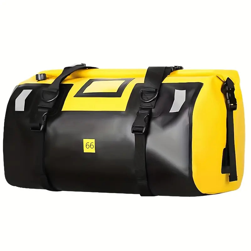 Waterproof Motorcycle Tail Bag – 40L/66L Dry Bag Roll Pack, Rear Seat Travel & Luggage Duffle.