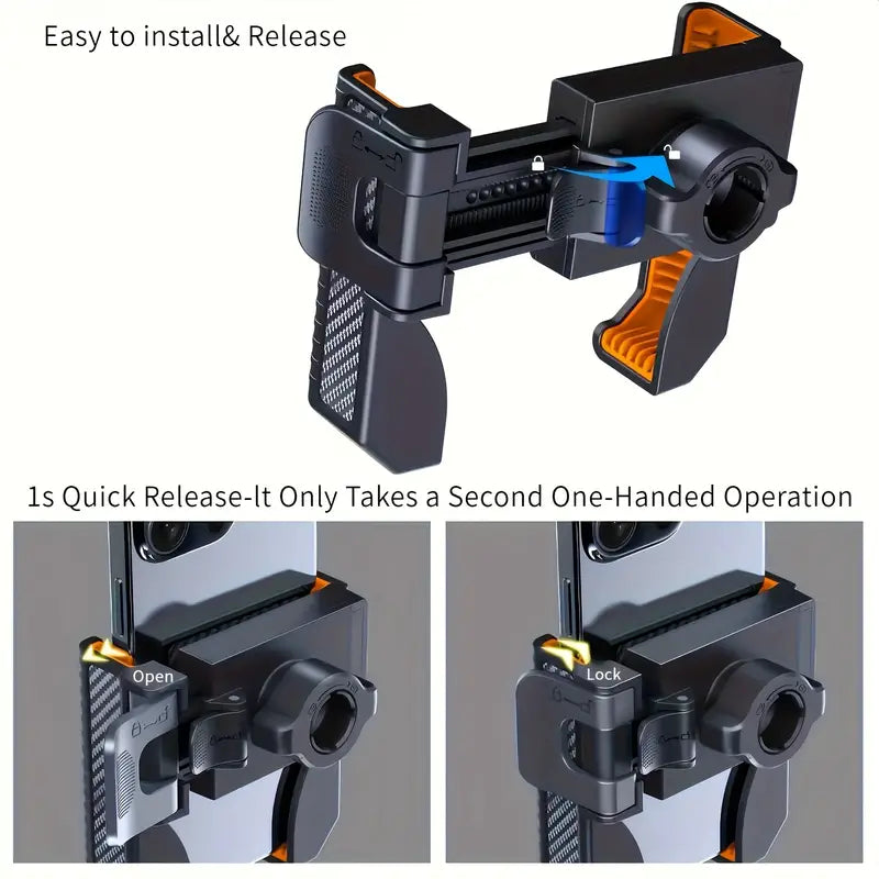 Bike & Motorcycle Phone Holder – 360° Rotation Handlebar Mount for Bicycles, E-Scooters & Motorcycles, Fits 4.5–7" Smartphone
