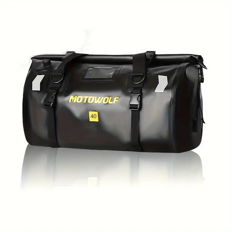 Waterproof Motorcycle Tail Bag – 40L/66L Dry Bag Roll Pack, Rear Seat Travel & Luggage Duffle.