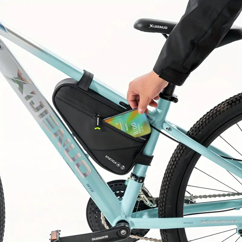 Bicycle Triangle Frame Bag – Waterproof Bike Storage for Road & Mountain Cycling