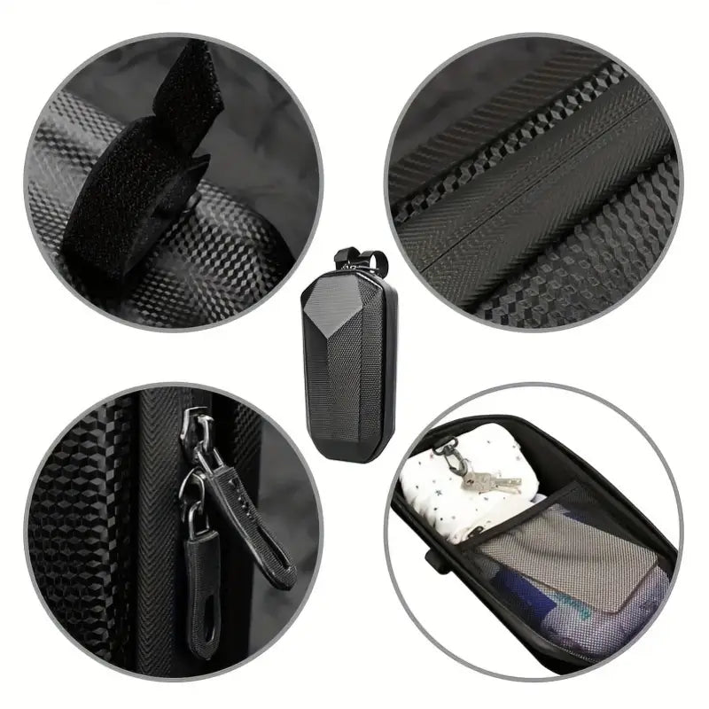 Hard Shell Bicycle Frame Bag – Diamond Shape Storage Pouch, Rain & Sun Resistant, Fits bicycles Road Bikes & E-Scooter