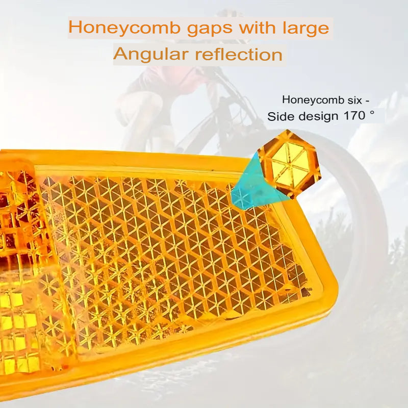Biliant 6pcs Cat’s Eye Bike Spoke Reflectors – High-Visibility Cycling Safety Clips, Durable PVC, Mixed Colors for Road, MTB & E-Bikes