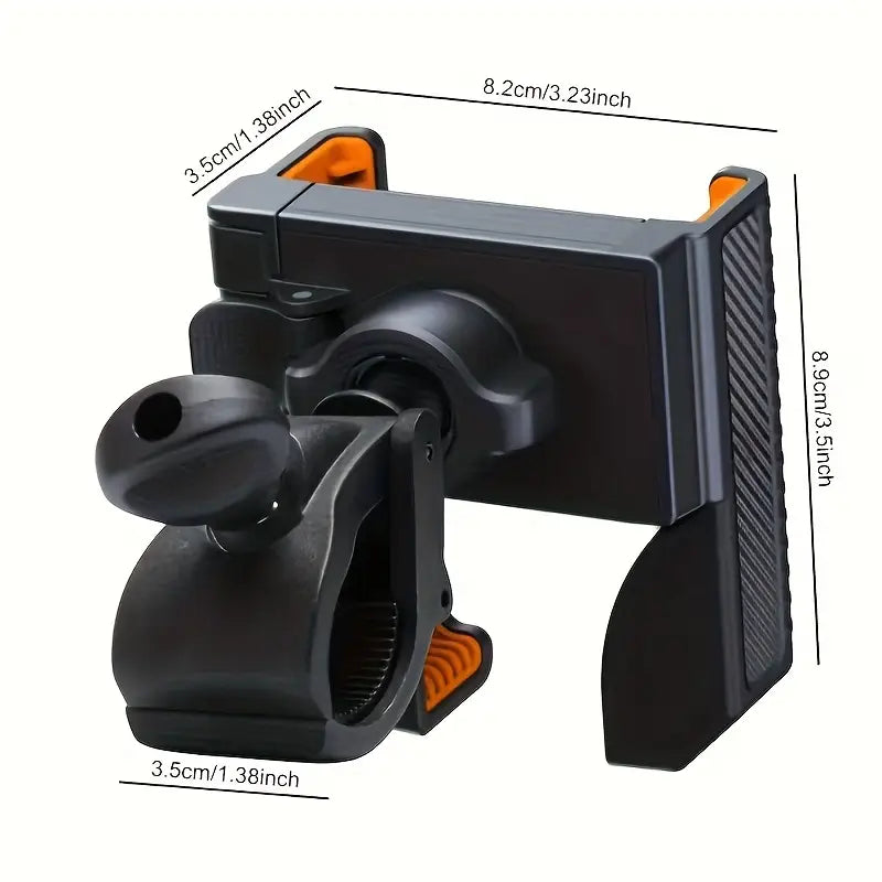 Bike & Motorcycle Phone Holder – 360° Rotation Handlebar Mount for Bicycles, E-Scooters & Motorcycles, Fits 4.5–7" Smartphone