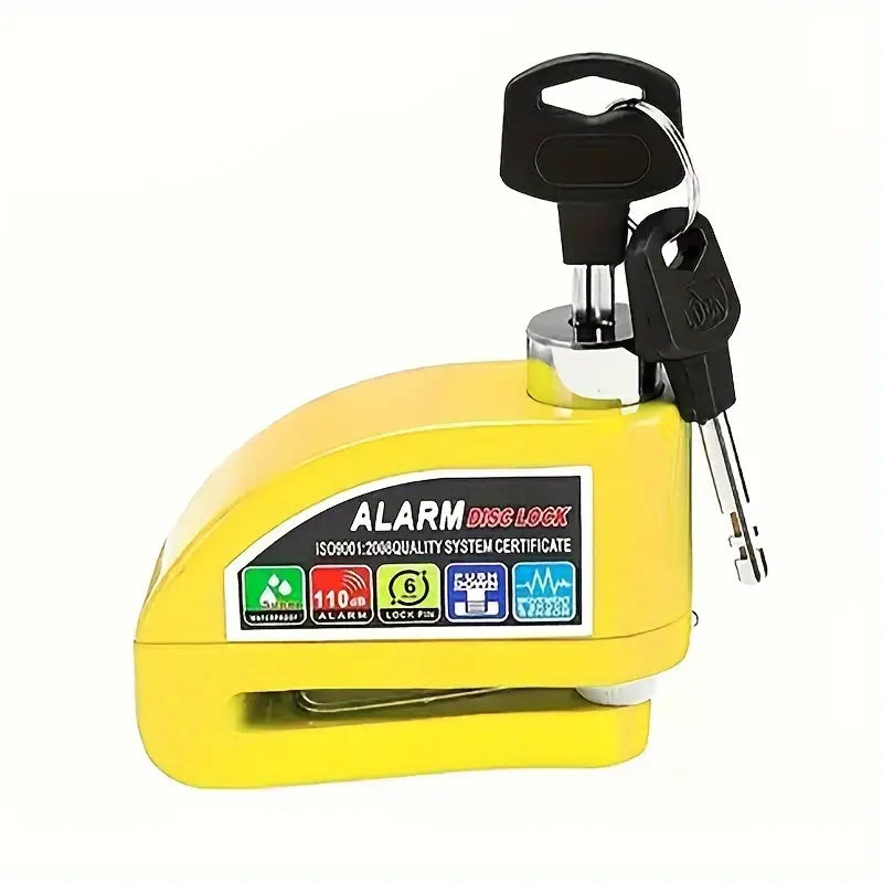 Umedo High-Decibel Bike Alarm Lock – 110dB Siren, Motion & Vibration Detection, Steel Cable, Durable Aluminum Body