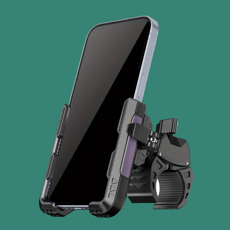 Universal Motorcycle & Bicycle Phone Mount – 360° Rotatable, Stable & Adjustable Holder for Smartphones